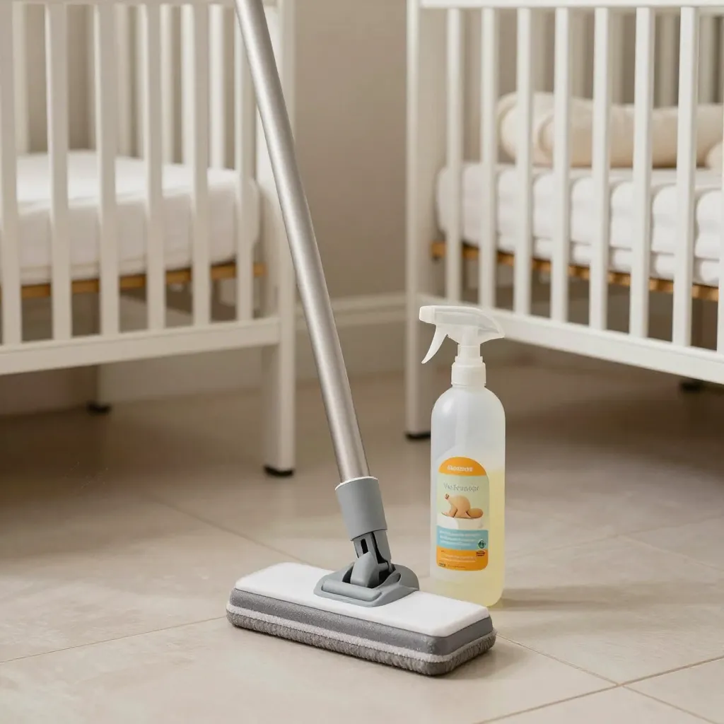 Spray bottle with natural cleaner